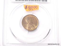 1909 VDB LINCOLN WHEAT PENNY - MS 64 RB - GRADED BY PCGS #2424.64/81384306.