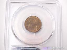 1909 VDB LINCOLN WHEAT PENNY - MS 64 RB - GRADED BY PCGS #2424.64/81384306.