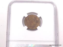 1915-D LINCOLN WHEAT PENNY - MS 62 RB - GRADED BY NGC #3891118-017.