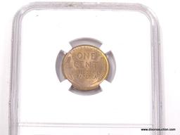 1909 VDB LINCOLN WHEAT PENNY - MS 64 RB - GRADED BY NGC #3513684-084.