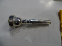 (SC) A. EASTMAN TRUMPET WITH CLEANING CLOTH AND LIQUID, AND A HARD CASE. HAS MOUTHPIECE. ITEM IS