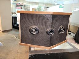 (SC) PAIR OF BOSE 901 SERIES V SPEAKERS WITH WOODEN CASES. ITEM IS SOLD AS IS WHERE IS WITH NO