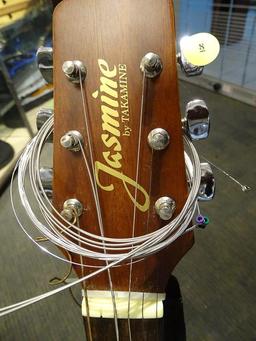 (SC) JASMINE BY TAKAMINE ACOUSTIC GUITAR. MODEL S-35. ITEM IS SOLD AS IS WHERE IS WITH NO GUARANTEES