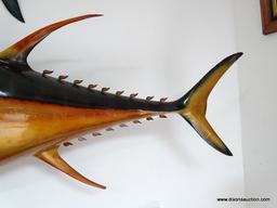 TUNA CAUGHT IN THE GULF STREAM OFF NORTH CAROLINA. $350.00 MOUNT. MEASURES APPROX. 43" LONG, 14-1/2"