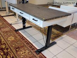 (OFF) CARAWAY 60 INCH ADJUSTABLE LIFT DESK BY ASPENHOME. PRETTY NEVER GOES OUT OF STYLE! THE