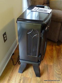 (LR) DURAFLAME ELECTRIC BEN FRANKLIN STYLE STOVE HEATER, BRAND NEW HARDLY USED- 24 IN X 12 IN X 30