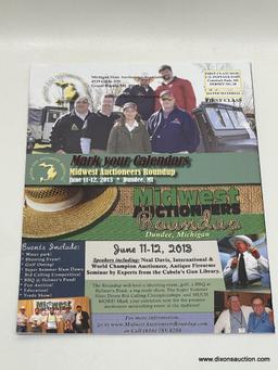 (2B) SIGNED NEAL DAVIS EDITION OF MICHIGAN AUCTION GAVEL, THE OFFICIAL PUBLICATION OF THE MICHIGAN