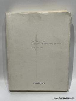 (2B) SOTHEBY'S THE ESTATE OF JACQUELINE KENNEDY ONASSIS, APRIL 23-26, 1996 AUCTION CATALOG, AND