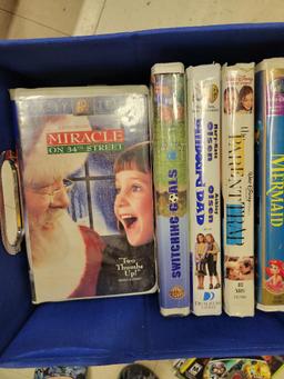 LOT OF VHS MOVIES INCLUDING MIRACLE ON 34TH STREET (NEWER VERSION), THE LITTLE MERMAID, MARY-KATE