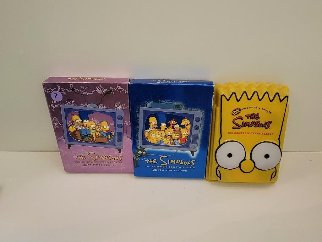THE SIMPSONS DVD COLLECTION INCLUDES THIRD, FORTH AND THENTH SEASONS - THREE SEASONS TOTAL