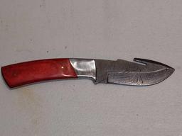 BLADE STYLE : CLIP POINT; HANDLE : WOOD, HORN, RESIN, OR BONE, CUSTOM FIT TO EACH KNIFE; LENGTH OF