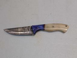 BLADE STYLE : STRAIGHT BACK; HANDLE : WOOD, HORN, RESIN, OR BONE, CUSTOM FIT TO EACH KNIFE; LENGTH