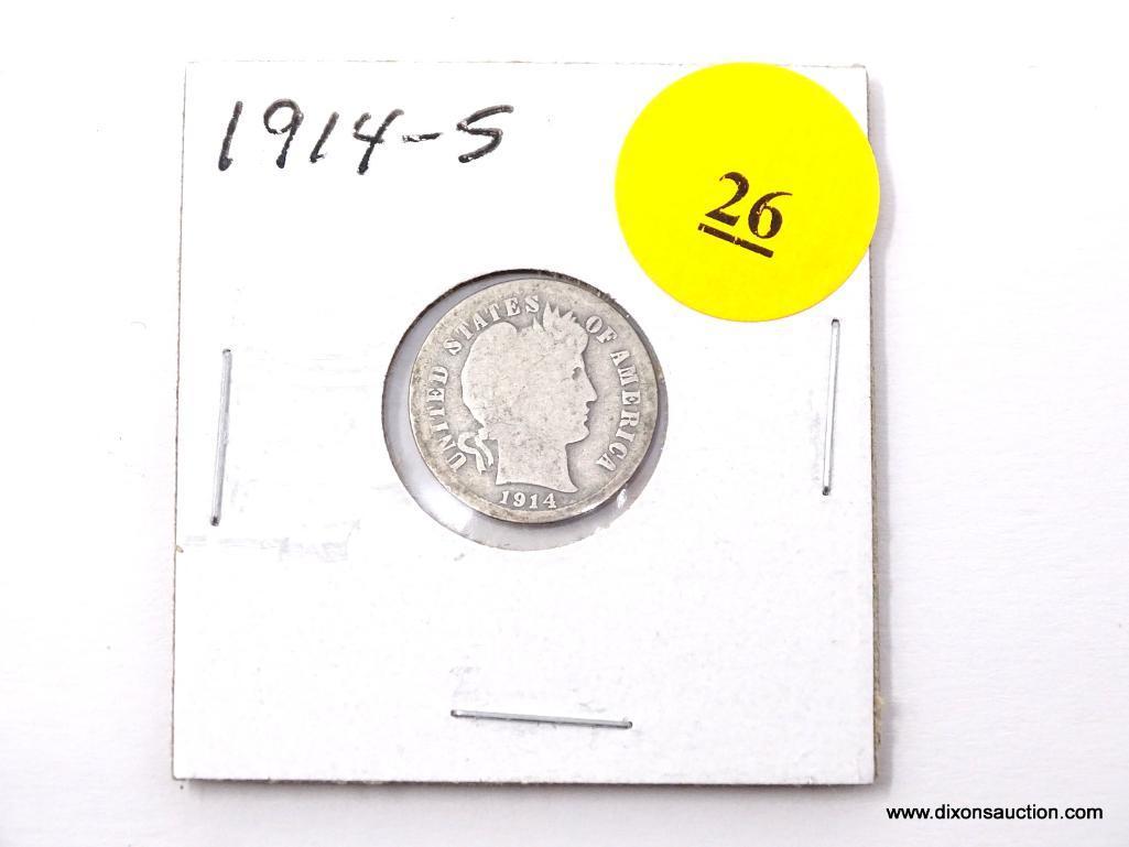 1914-S Dime - Barber