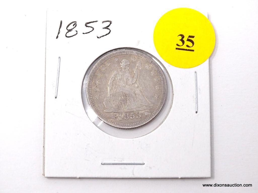 1853 Quarter - Seated Liberty