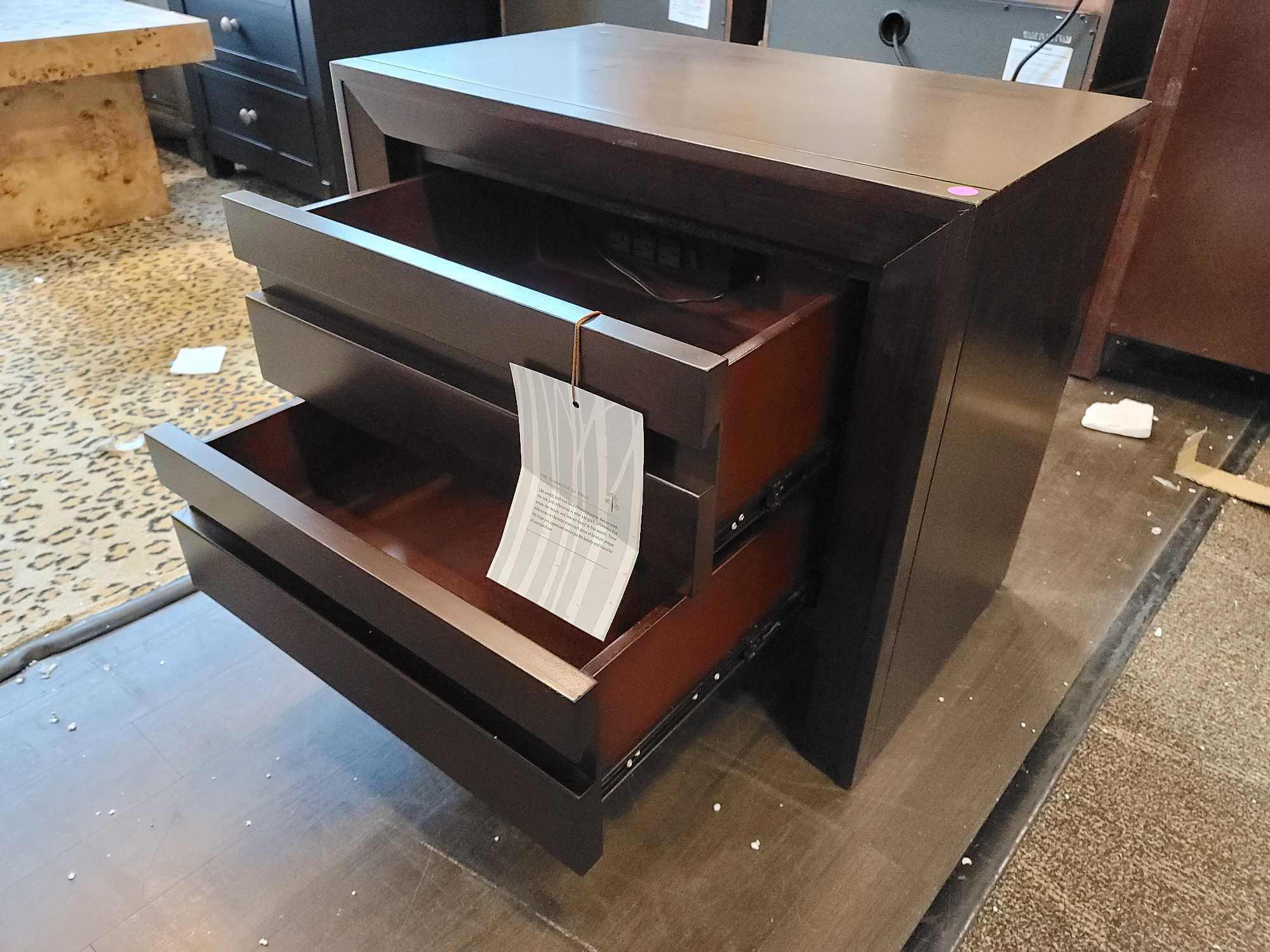 Modus Furniture Element Nightstand; MEASURES 26 X 16 X 22.5