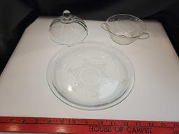 CLEAR DEPRESSION GLASS LOT