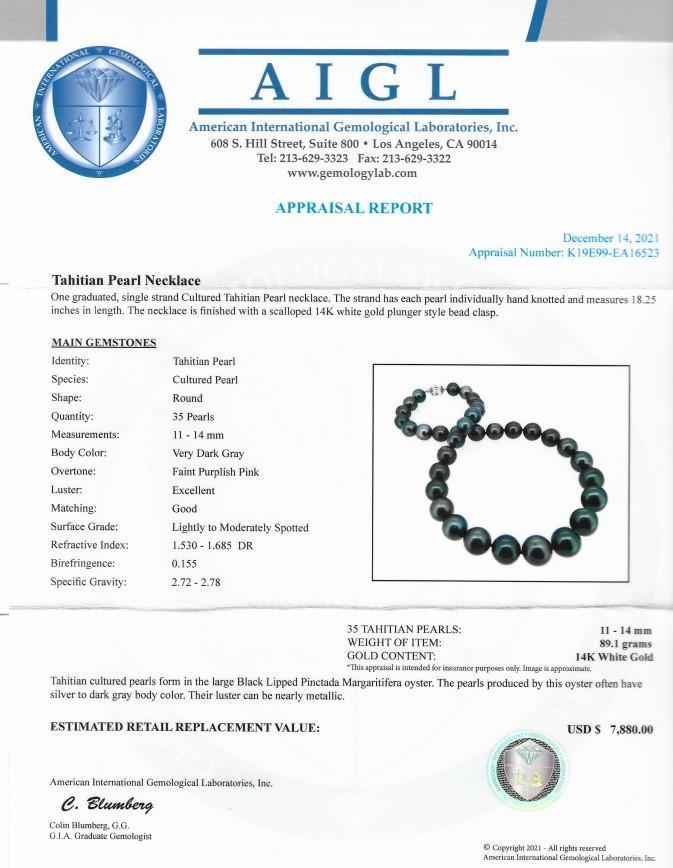 TAHITIAN PEARL NECKLACE.