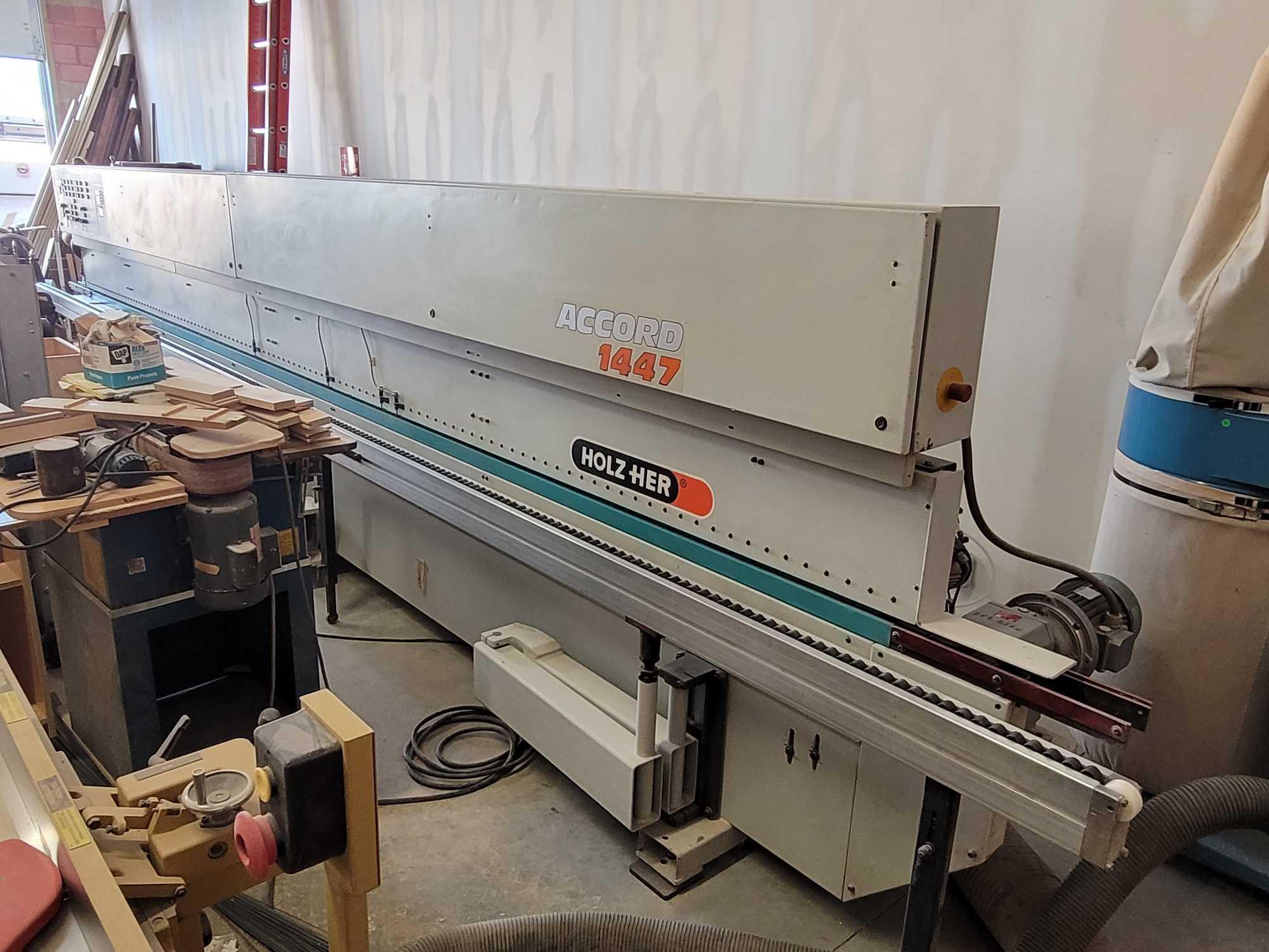 HOLZ-HER SPEZIALMASCHINE "ACCORD 1447" EDGEBANDER. S/N #7018. MODEL ACCORD 1447.