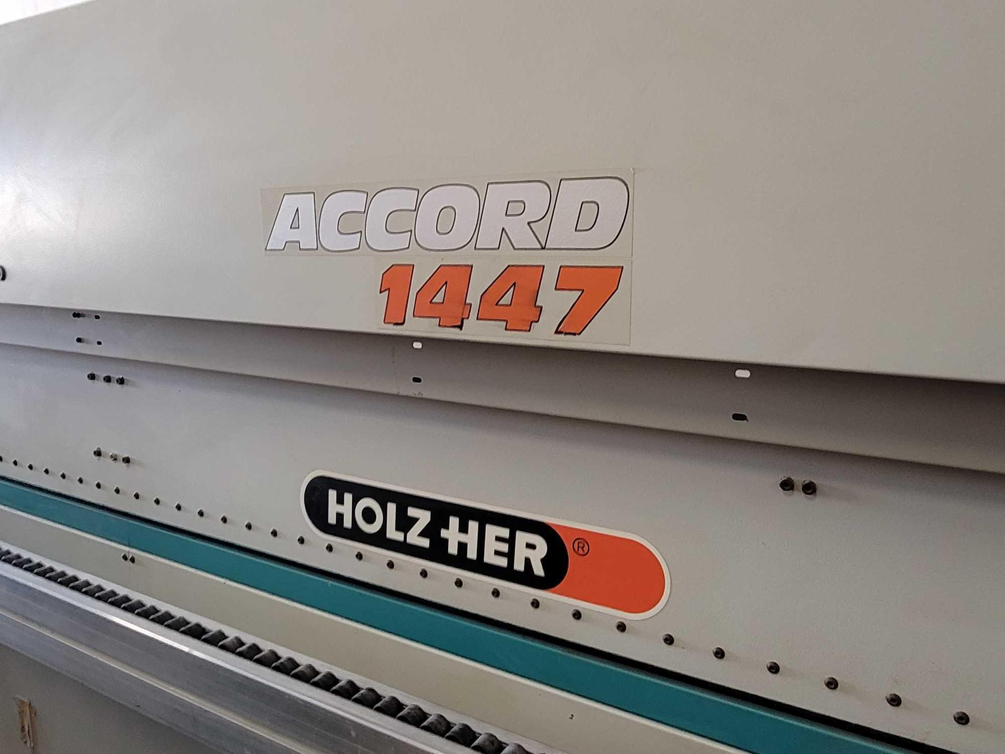 HOLZ-HER SPEZIALMASCHINE "ACCORD 1447" EDGEBANDER. S/N #7018. MODEL ACCORD 1447.