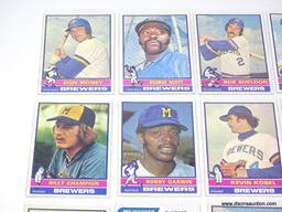 Vintage Cards (16) - Milwaukee Brewers - 1970's.