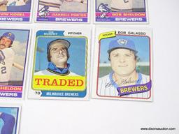 Vintage Cards (16) - Milwaukee Brewers - 1970's.