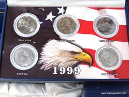 BOX WITH 50 STATE QUARTERS 1999-2008 ($12.50 FACE VALUE)