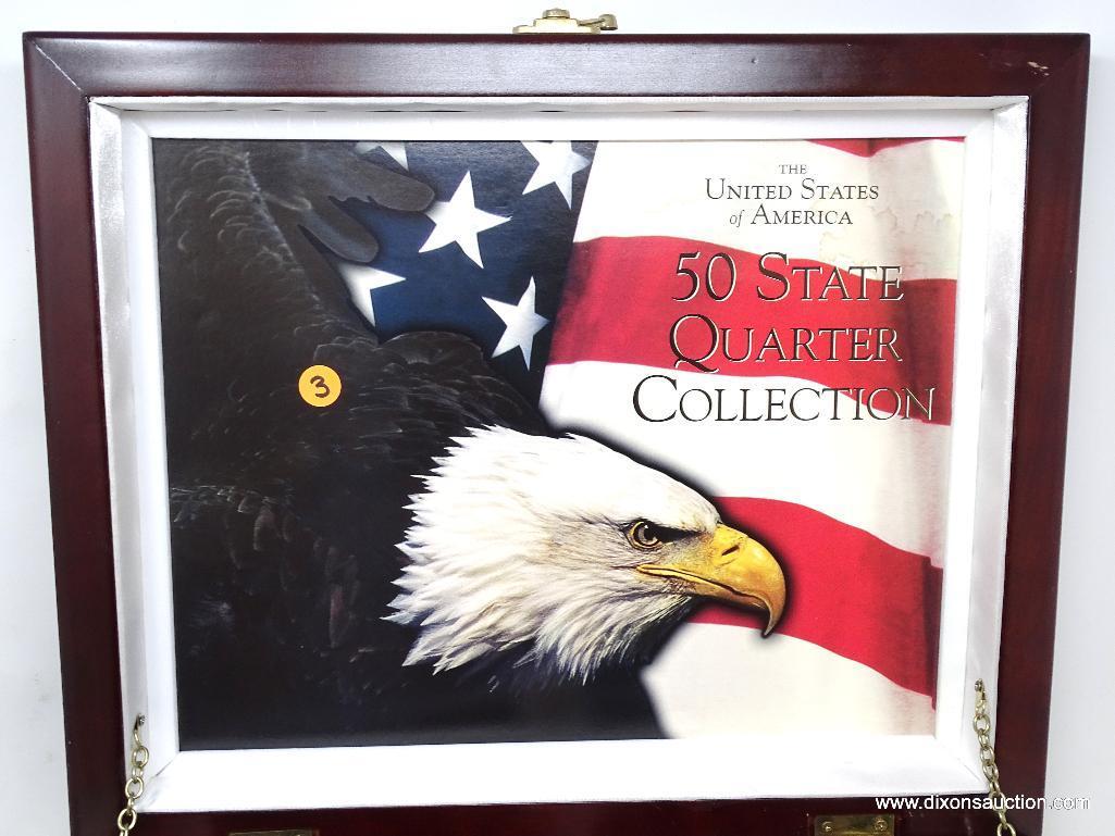 BOX WITH 50 STATE QUARTERS 1999-2008 ($12.50 FACE VALUE)