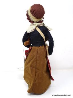 BYERS CAROLER "THE CRIES OF LONDON" TEDDY BEAR VENDOR 14 INCHES TALL.