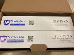 Nordic Pure 20x25x5 MERV 12 Pleated Plus Carbon Honeywell Replacement AC Furnace Air Filters 2 Pack