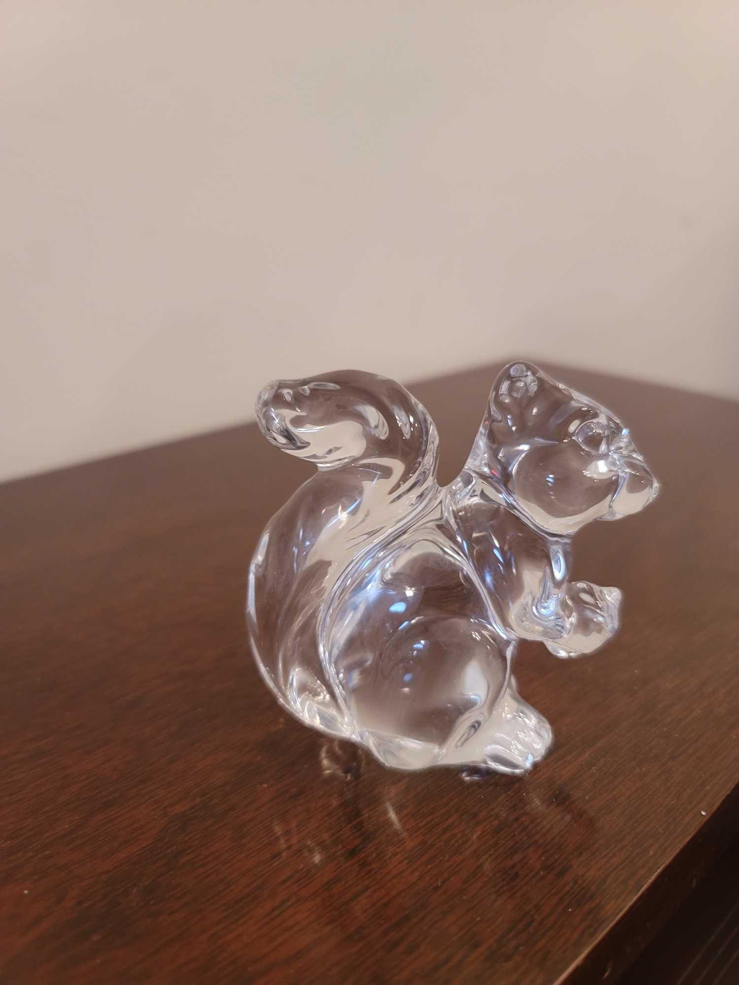 (DR) LOT OF 8 LEAD CRYSTAL PRINCESS HOUSE ANIMAL FIGURINES. INCLUDES: STAG, BUFFALO, A ROCKING