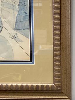 FRAMED PAPILLONS GICLEE BY SALVADOR DALI MEASURES 24 in x 29 in