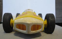 YELLOW VRROOM RACE CAR MATTEL 1986 ALL ITEMS ARE SOLD AS IS, WHERE IS, WITH NO GUARANTEE OR