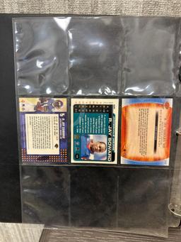 BLACK BINDER WITH 2 INCOMPLETE CARD SLEEVES OF R. JAY SOWARD