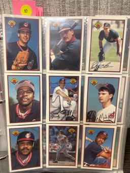 18 CARDS IN SLEEVES OF CLEVELAND INDIANS; PLAYERS INCLUDED ARE MIKE WALKER, RICH YETT, DOUG JONES,