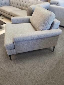 ABBYSON LATINA FABRIC CHAIR SKU: RX-6756-GRY-1 SALE PRICE$999.00 OVERALL DIMENSIONS 36.5 W X 39.5 D