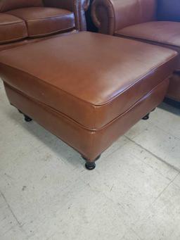 ABBYSON HOBSON LEATHER OTTOMAN. SKU: TZ-12333-CAM-4 SALE PRICE$599.00 OVERALL DIMENSIONS 28 W X 28 D