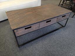 Tustin Wood Coffee Table, Dark Brown, SKU: MD-V204014-COF SALE PRICE$399.00 OVERALL DIMENSIONS 50 W