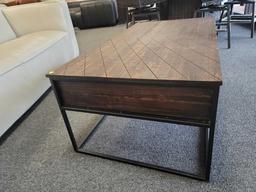 Tustin Wood Coffee Table, Dark Brown, SKU: MD-V204014-COF SALE PRICE$399.00 OVERALL DIMENSIONS 50 W