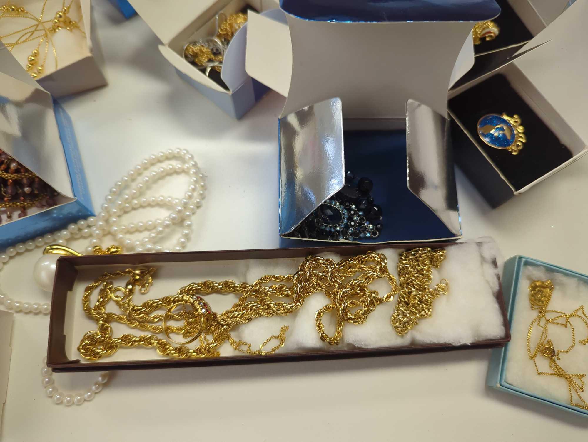 Discover a world of mystery and enchantment with our unsorted, unresearched costume jewelry