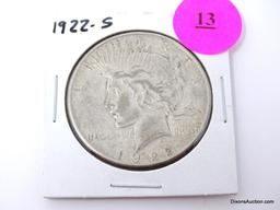 1922-S Peace Silver Dollar