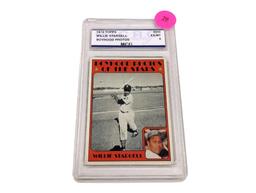 1972 TOPPS WILLIE STARGELL BOYHOOD PHOTOS #343 EX-MT 6 GRADED CARD. COMES WITH A HARD PLASTIC CASE.