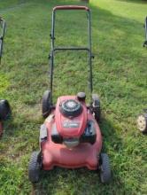 (WS) TROY BILT 21" GAS POWERED PUSH LAWN MOWER WITH HONDA MOTOR. MODEL #11A-542Q711. USED CONDITION.