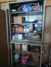 (WS) CONTENTS OF BOTH CABINETS TO INCLUDE MOBILE ONE OIL FILTERS, FRONTLINE BREAK HARDWARE, AIR DOOR