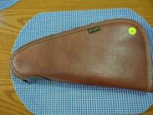 Black Sheep brown leather soft revolver case. APPROX. 12" long.