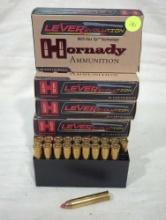 (6) BOXES OF HORNADY LEVER REVOLUTION 444 MARLIN 265 GR FTX ROUNDS - 20 PER BOX.