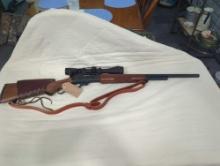 Marlin lever action rifle with safety. Model 441 cal .444 Marlin. Comes with Red Field scope. Serial