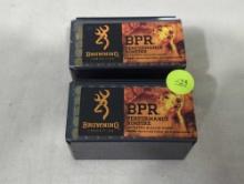 (2) BOXES OF BROWNING BPR PERFORMANCE RIMFIRE JACKETED HOLLOW POINT .22 WIN MAG CAL. ROUNDS, 40