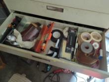 (WS) (2) DRAWER LOTS OF MISC. GUN ACCESSORIES TO INCLUDE RIFLE SLINGS, AMMO BELTS, RIFLE BRACKETS,