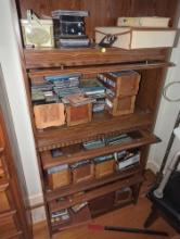(BR3) CONTENTS OF BARRISTER BOOKCASE TO INCLUDE A LARGE LOT OF ASSORTED ELVIS AND COUNTRY MUSIC CDS,