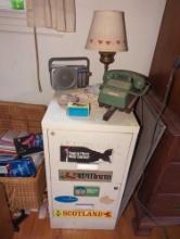 (BR3) MISC. LOT TO INCLUDE A TWO DRAWER LATERAL FILE CABINET, VINTAGE WESTERN ELECTRIC GREEN